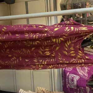 Leaf Gold Print Dress